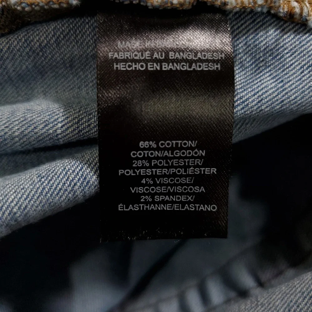 Kenneth Cole New York Mens Slim Fit Jeans 46x32 Blue Medium Wash Stretch Denim